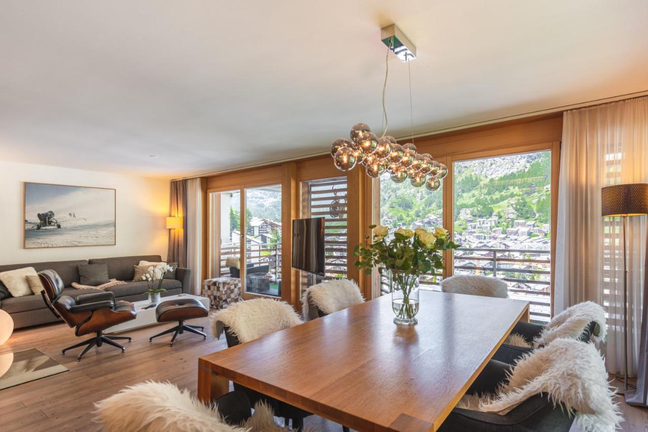 Modern Apartment With View Over Церматт Екстер'єр фото